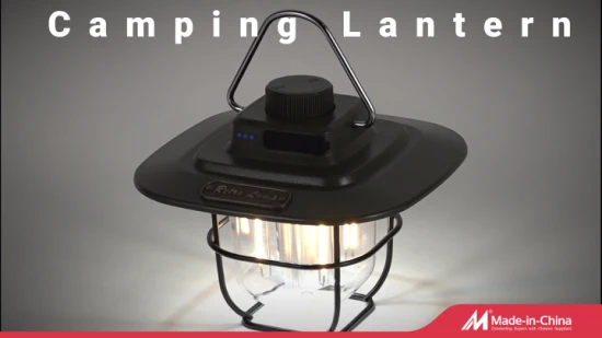 Linterna de luz de camping retro LED regulable recargable Yichen