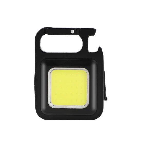 Mini linterna recargable COB, lámpara de llavero LED de alta potencia portátil, luz de Camping superbrillante