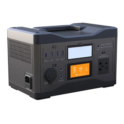 Central eléctrica 500W 1000W del almacenamiento de energía de la batería de litio con el cargador del paladio del USB del mercado de 220 CA